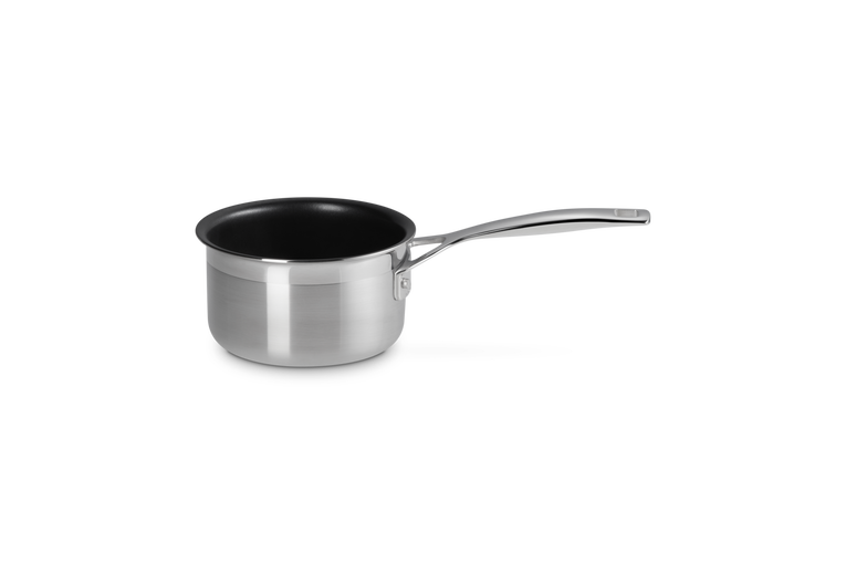 Kasserolle m/Non-Stick belegg 3-ply rustfritt stål