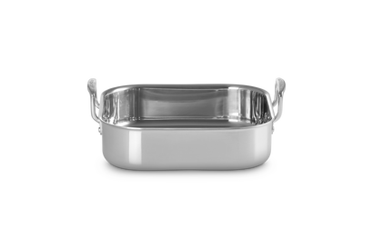Kvadratisk ovnspanne 3-ply rustfritt stål