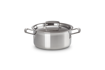 Gryte m/lokk 3-ply rustfritt stål