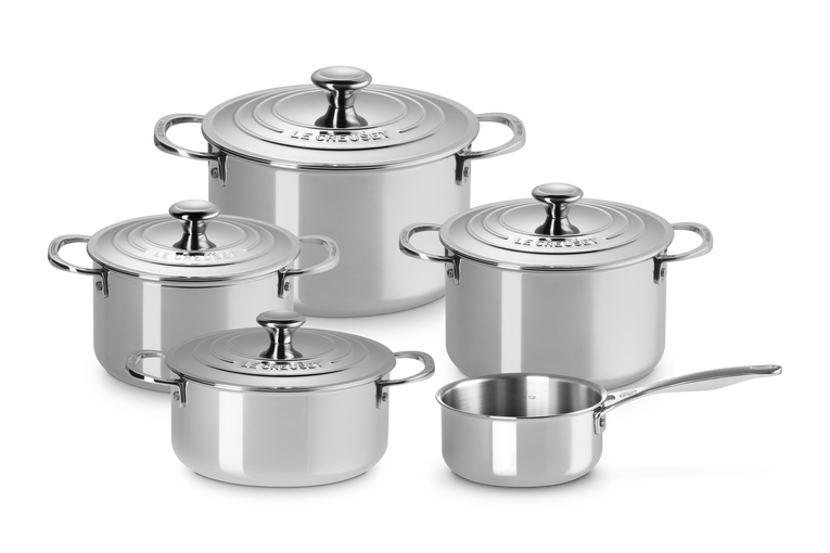 Grytesett m/5 dele Signature rustfritt stål