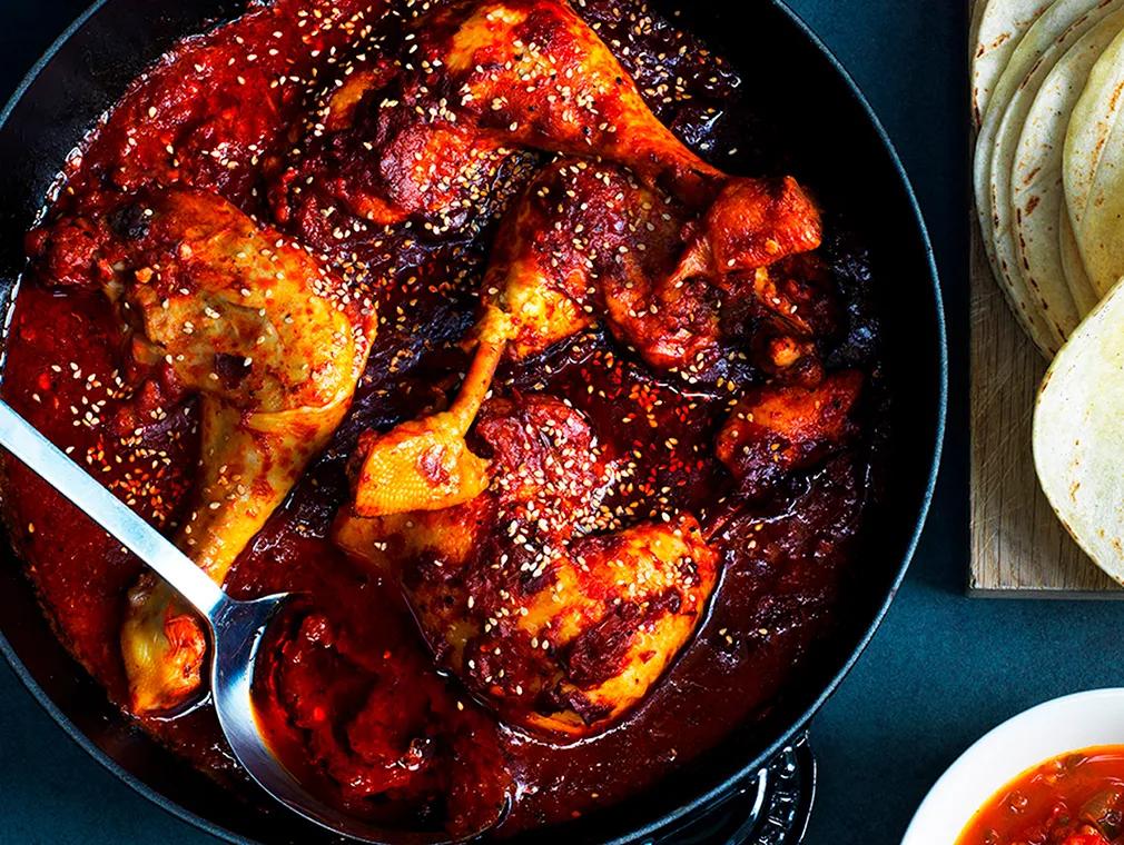 Kylling i meksikansk adobo-saus