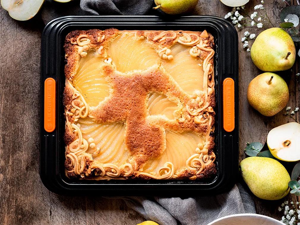 Frangipane med posjerte pærer tilsatt stjerneanis