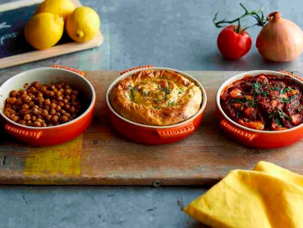 Små spinatterter (spanakopita)