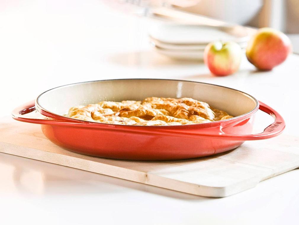 Fransk eplekake med karamelliserte epler