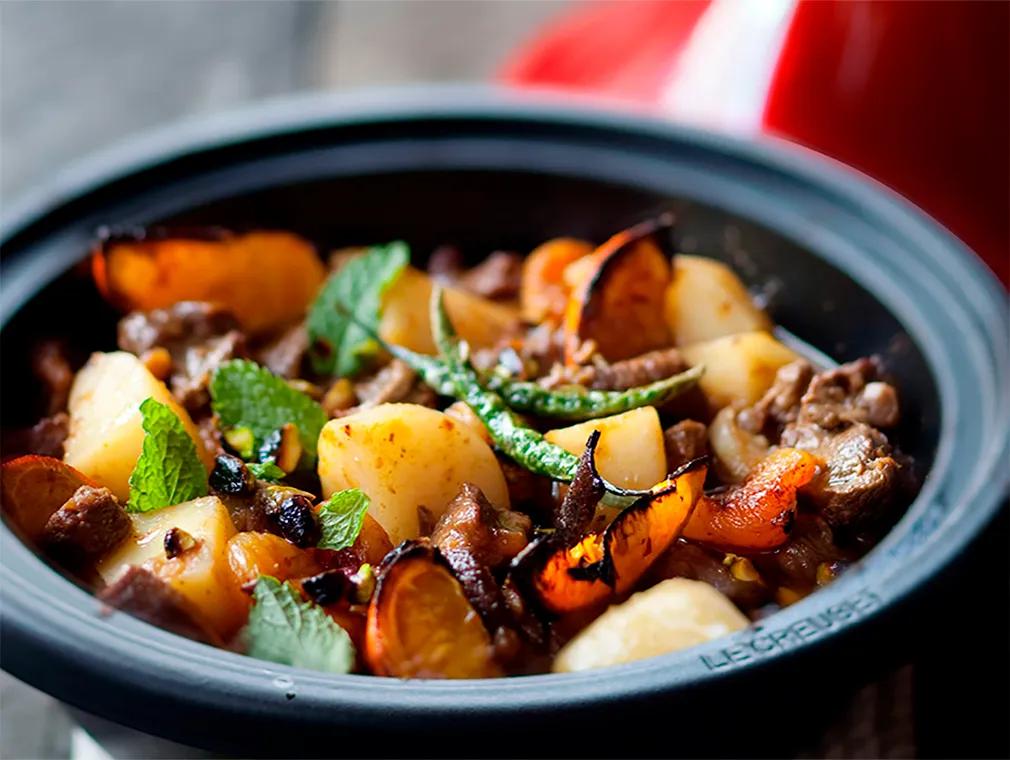 Marokkansk lam og aprikos i tagine