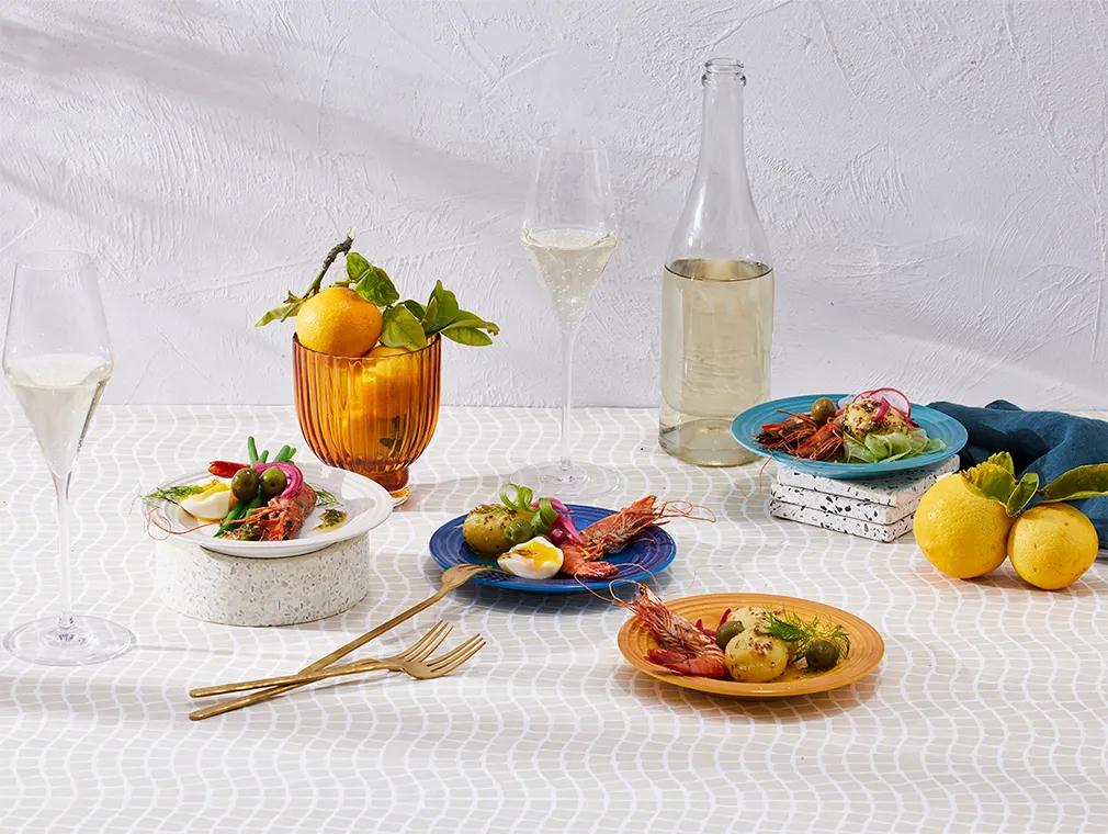 Salad Niçoise med reker