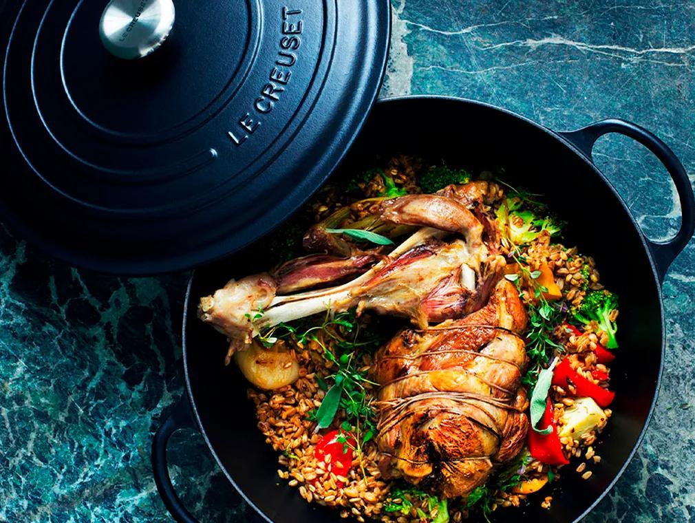 Bresert lammebog med perlespelt