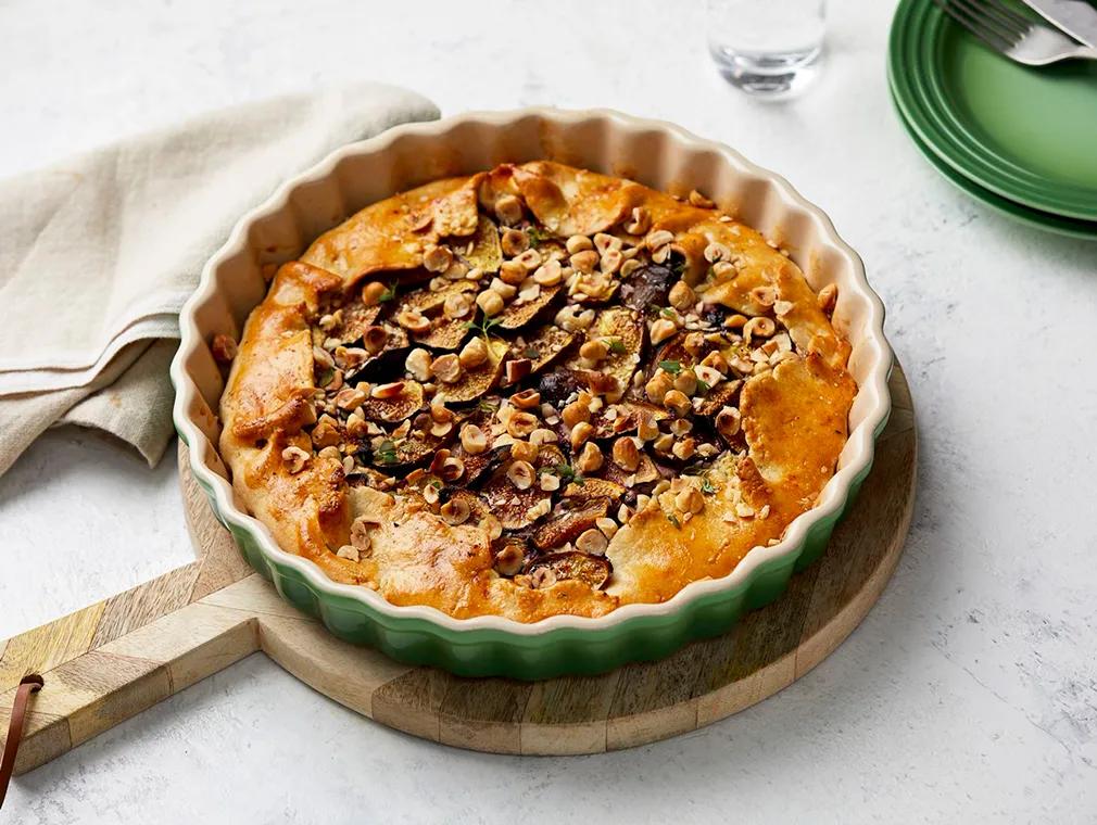 Galette med fiken, timian og geitost