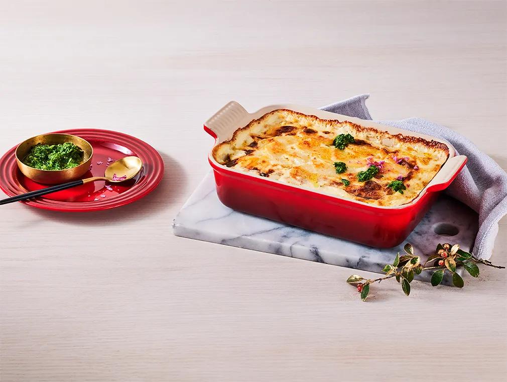 Bakte poteter med fløte og ost