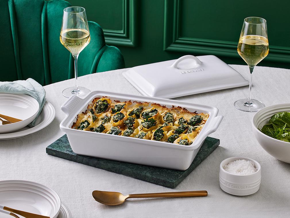 spinat og ricotta conchiglioni