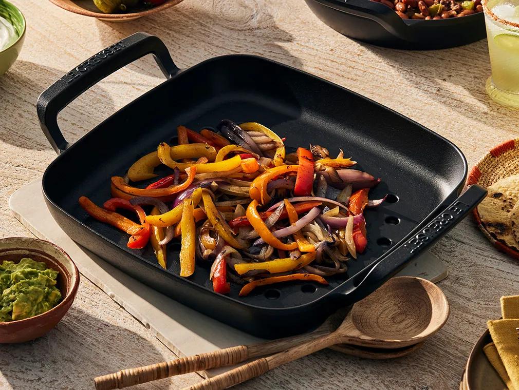 Grillet Paprika og Løk