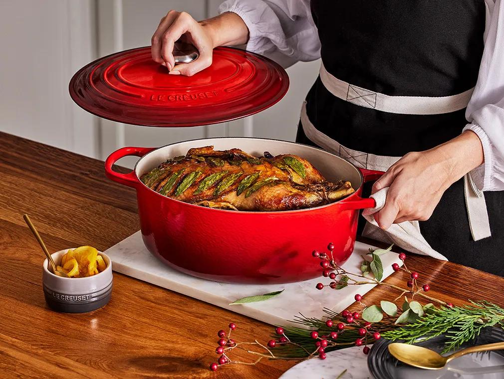 Stekt and med appelsin og salvie