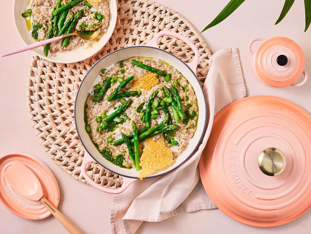 Risotto med solsikkekjerner og pesto