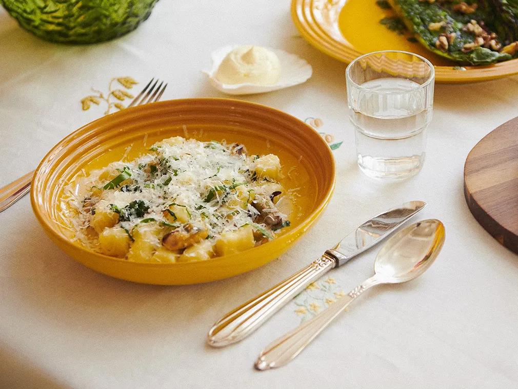 Bille og Victors gnocchi med blåskjell, ramsløk og parmesan