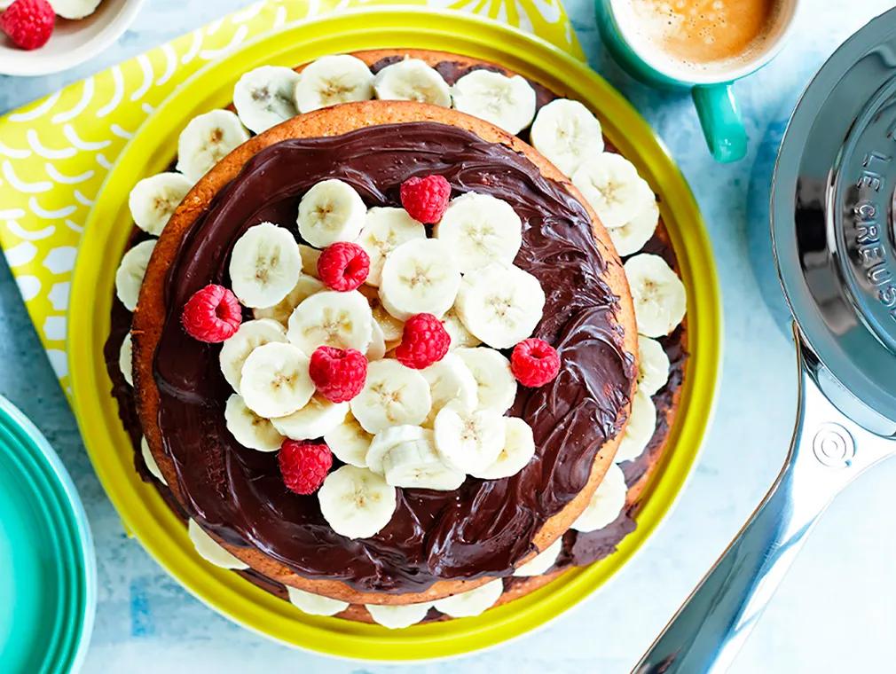 Banankake med sjokolade