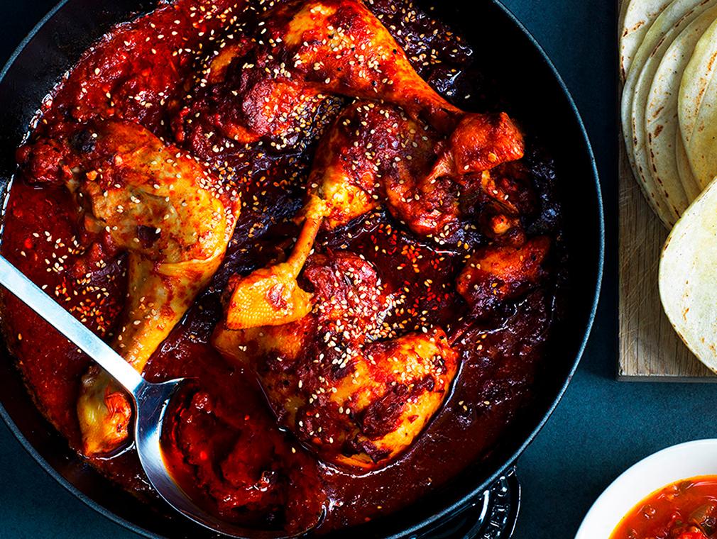 Kylling i meksikansk adobo-saus