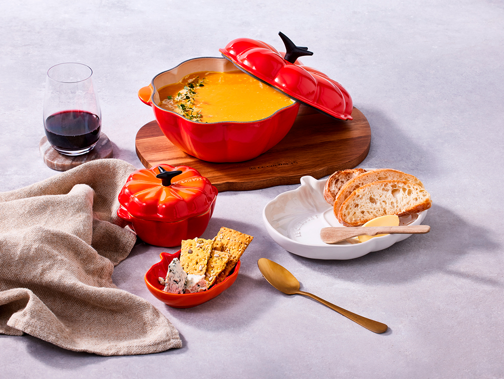 Gresskarsuppe - med bakte gresskar