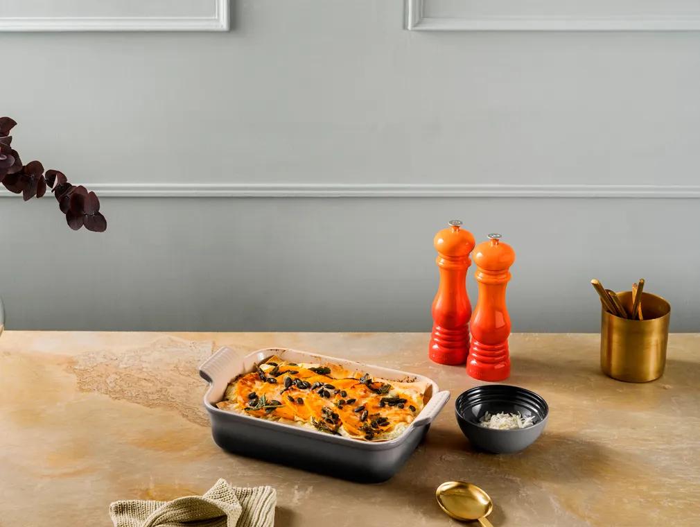 Gresskar-lasagne med ricotta og salvie