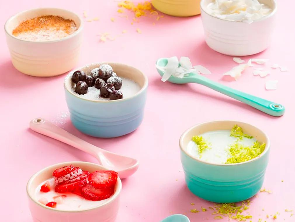 Panna Cotta med forskjellige smaksvarianter